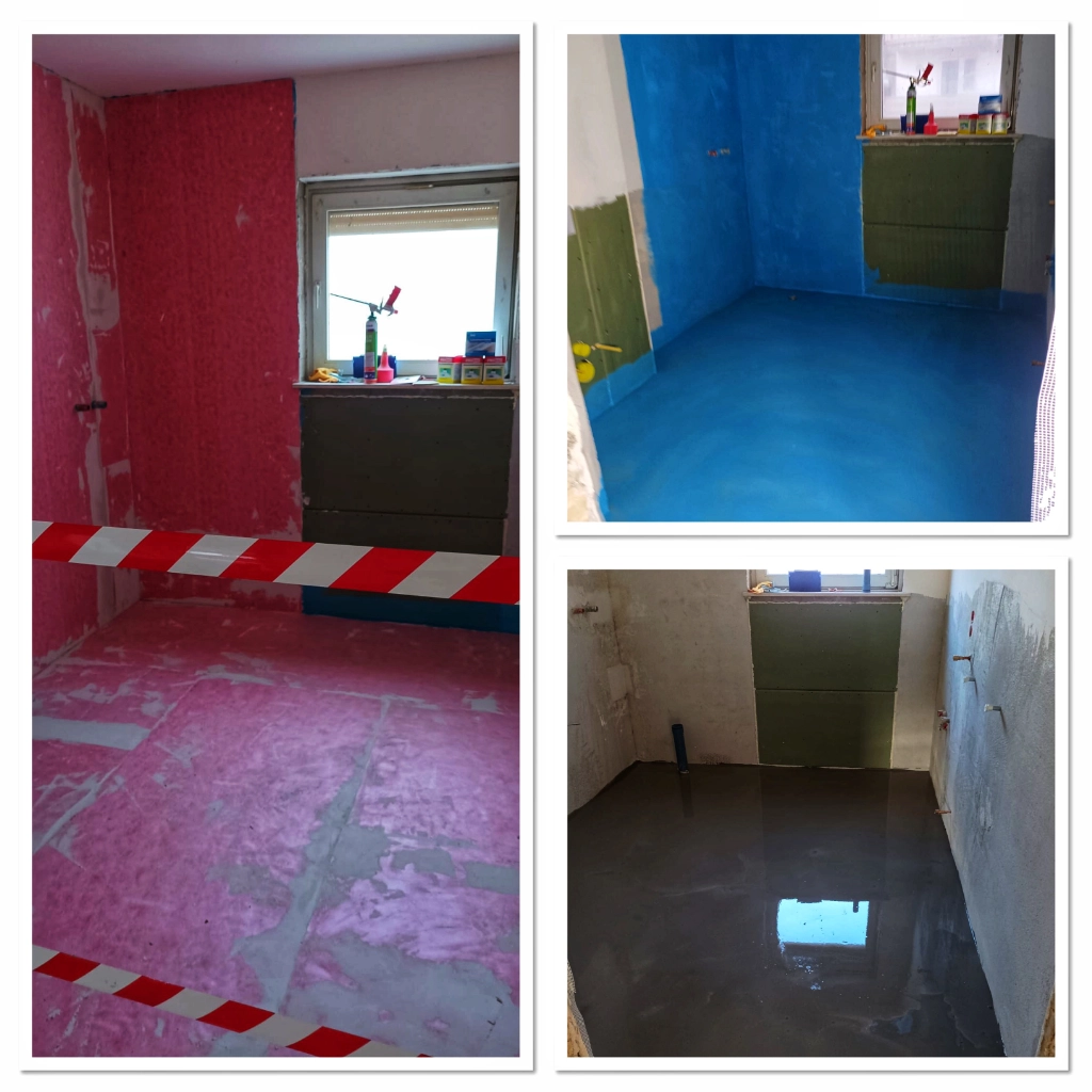 Vorher nachher Sanierung Badezimmer